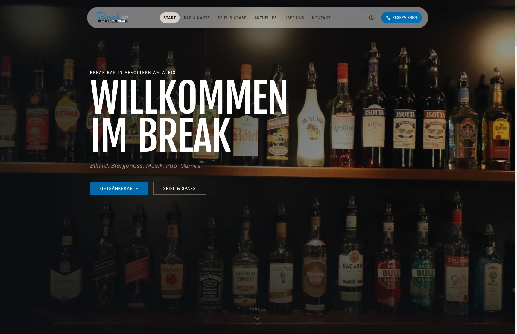 break.ch Website Vorschau